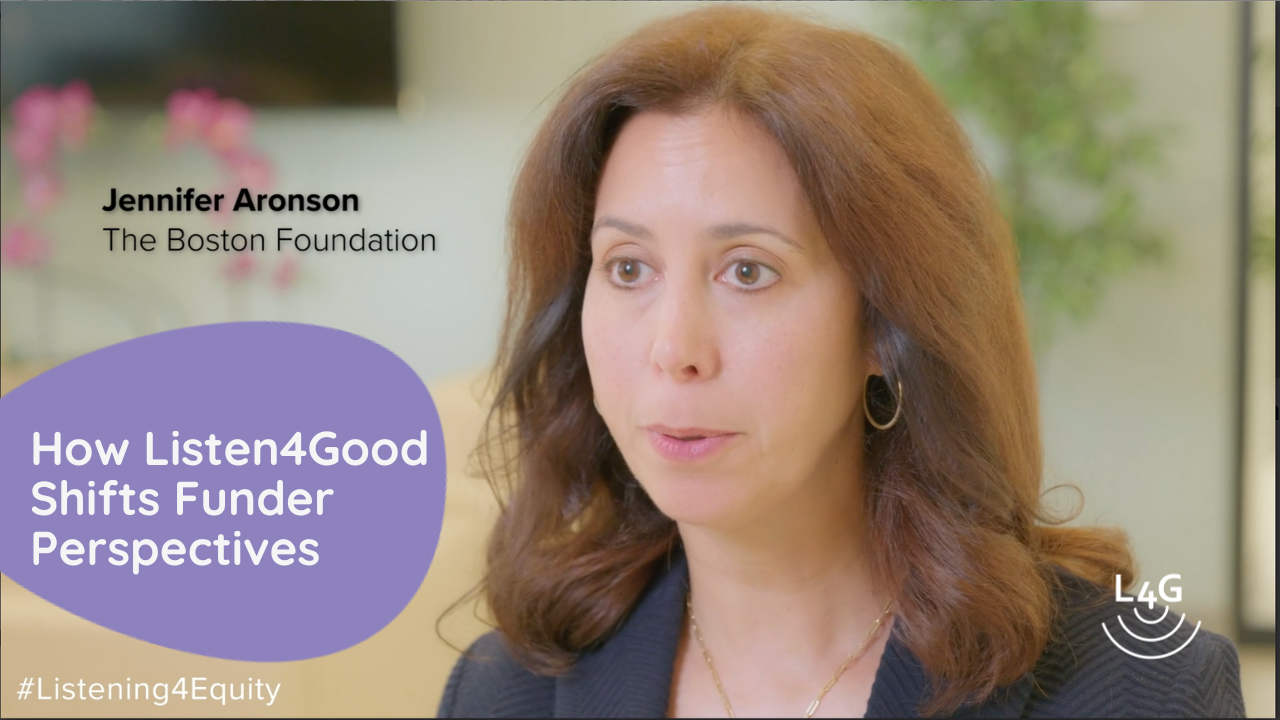 Video cover - How Listen4Good Shifts Funder Perspectives