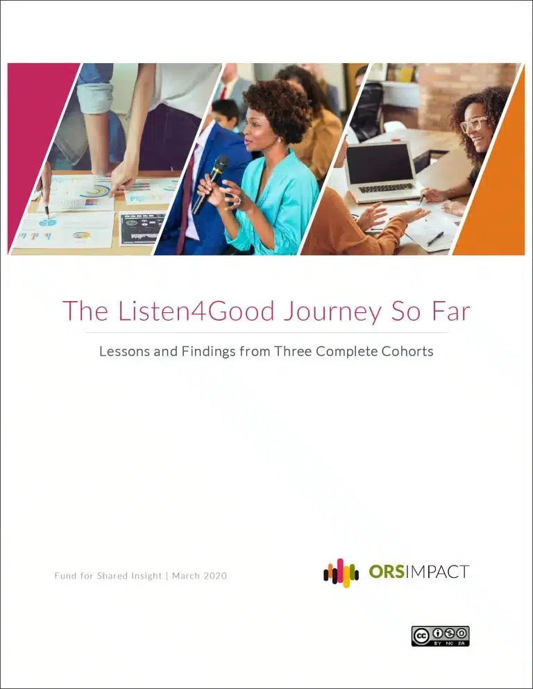 Cover: The Listen4Good Journey So Far