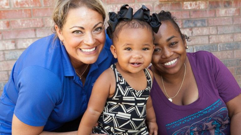nurse and clients