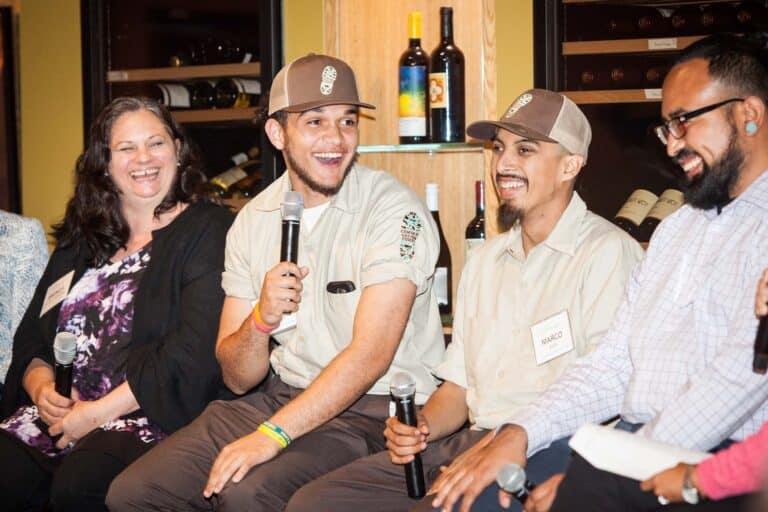 Participants at FSI Wine & Wall event
